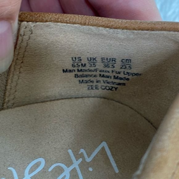 Life stride Womens slip on loafers tan faux fir brown tan size 6.5 - Picture 8 of 10